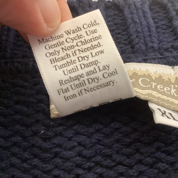 Vintage 90’s American Flag Men’s Sweater Size XL Coldwater Creek - Picture 7 of 11